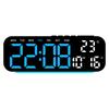 Digital Alarm Clock with Mood Light TEMP Date 2 Alarms Count-up Countdown Snooze Table Clock 12/24H 5-level Brightness LED Clock2