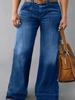 Plus Size Women's Wide Leg High-Quality Casual Jeans for All Seasons