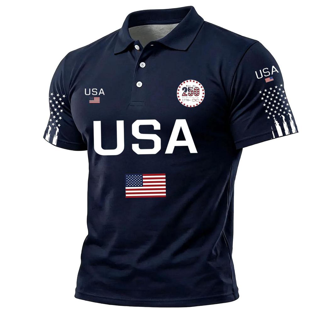 Men's Casual Round Neck Short Sleeve T-Shirt