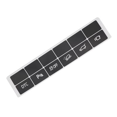 1 Set Replacement Dash Button Stickers DTC Traction Control For BMW E70 (2006-2013)/ X6 E71(2008-2014) PVC Sticker 40*60mm