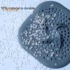 Raccogli-capelli in silicone per scarico doccia, resistente, protezione per scarico per bagno, cucina, lavanderia, facile da pulire, design antiscivolo, accessorio per doccia.