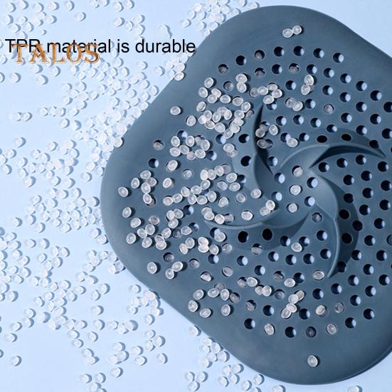 Raccogli-capelli in silicone per scarico doccia, resistente, protezione per scarico per bagno, cucina, lavanderia, facile da pulire, design antiscivolo, accessorio per doccia.