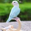 Bite-resistant Rocking Parakeet Toy Wooden Bird Rocking Stand Parrot Perch Stand  Cage Accessory