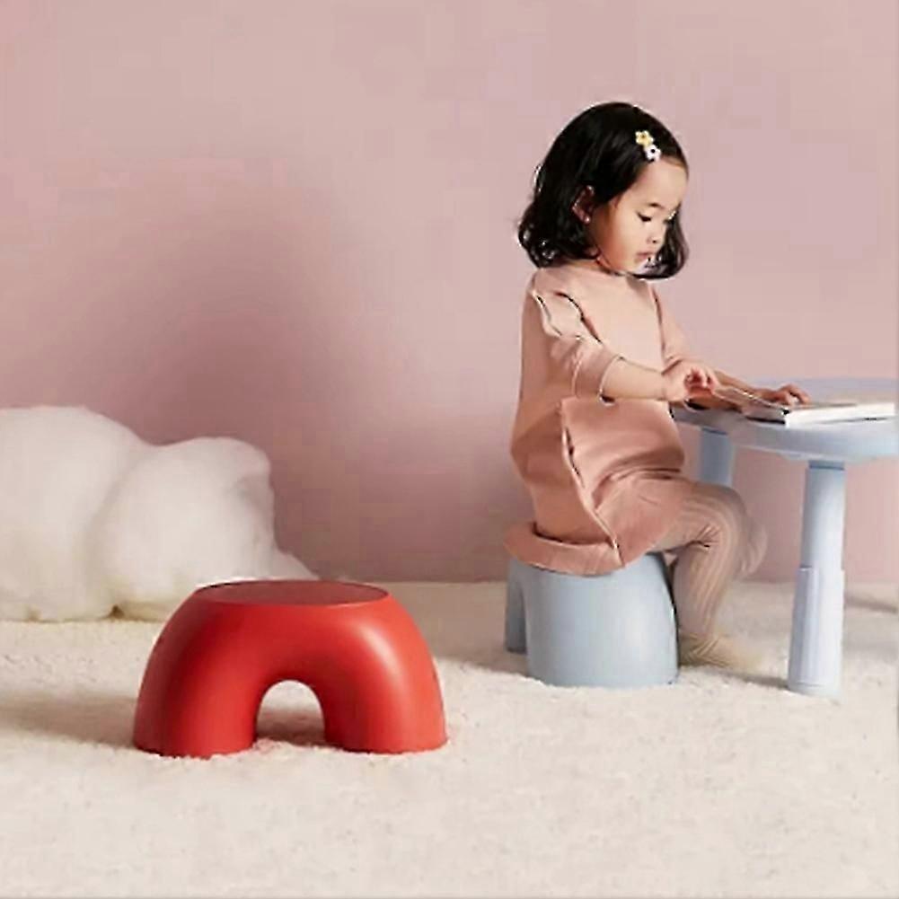 Stool Rainbow Shape Footstool Kids Step Stool Seat for Living Room Indoor Furniture Children'S Stool Toy Yellow