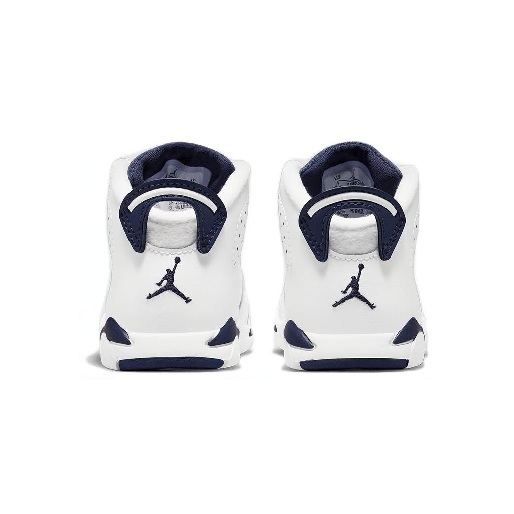 Air Jordan 6 Retro TD Midnight Navy 2022 Baby Sneakers White 384667-141