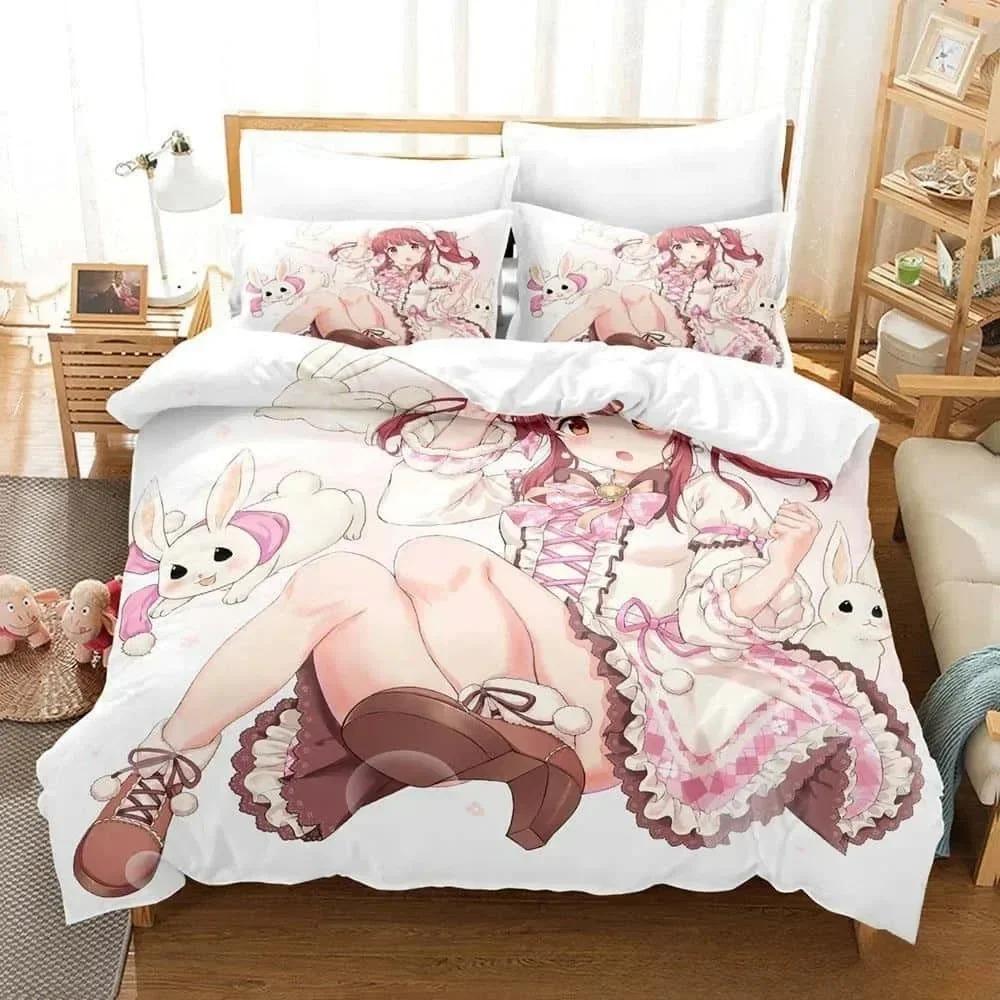 Comforter 3D Anime The Idolm@Ster Chieri Ogata Bedding Set Bedroom Soft Modern S Comefortable