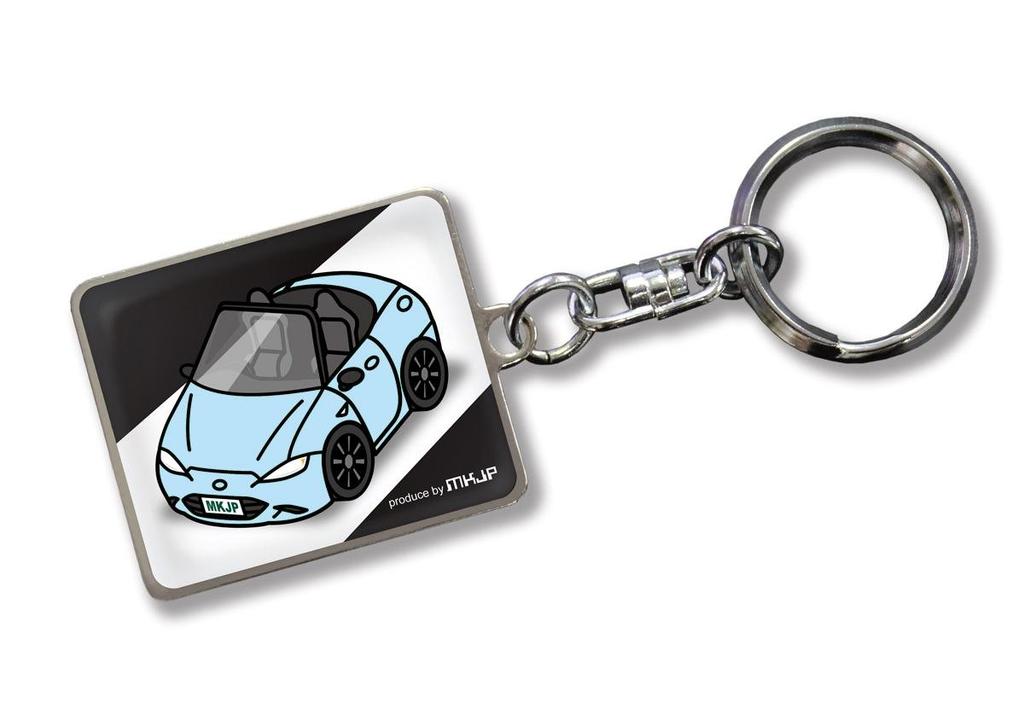 Custom Keychain for Toyota Roadster Black Light Blue Car Color [MKJP] ND, Base,