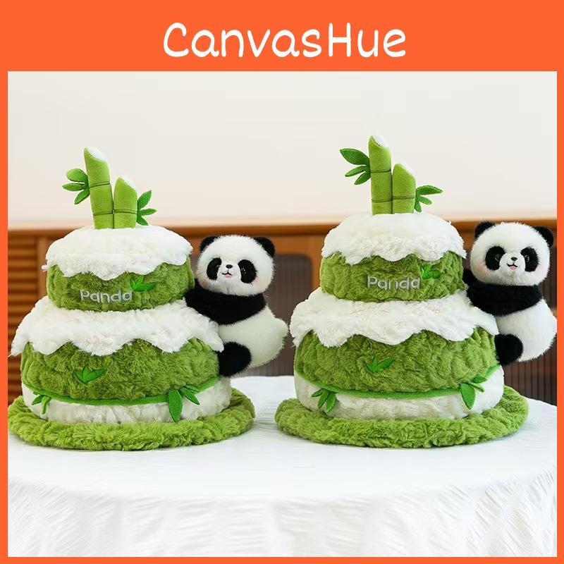 Panda Plush Toy With Double Layer Cake Design For Kids And Gift Giving