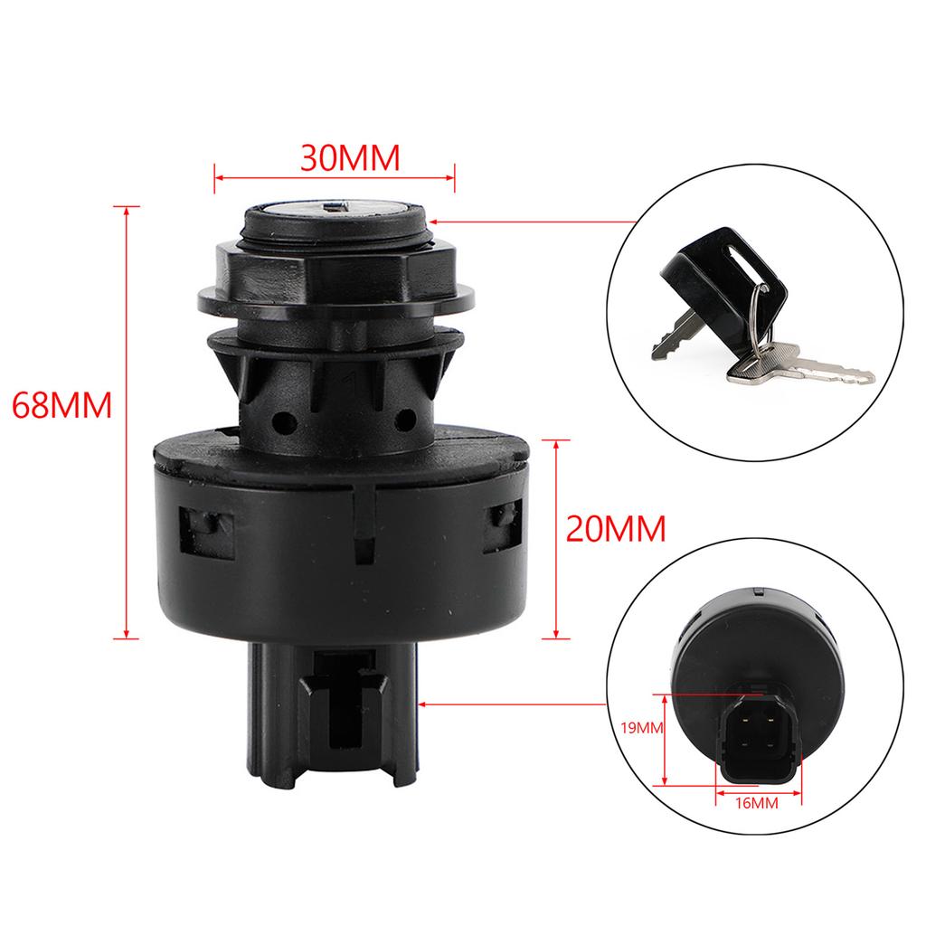 Ignition Switch Key for 2016-2021 Yamaha YXZ1000 YXZ 1000 SS EPS 5UG-H2510-00-00