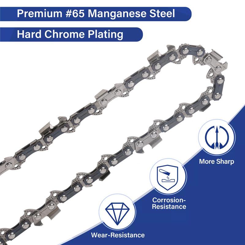 For Garden And Yard Use 16 Inch Metal Chainsaw Chain Parts 55 DL Saw Chain Semi Chisel For Wood Cutting