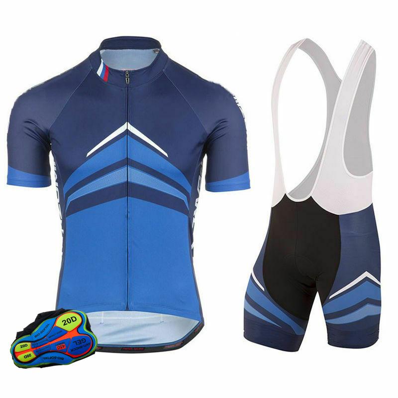 2026 Best Seller Summer Short Sleeve Cycling Suit Men's Top and Bottom Bib Shorts Kit Bike Jersey Set Cycling Clothing with Pocket