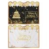 Giant Black Gold Birthday Guestbook Message Board Commemorative Card Happy Birthday Party Decor Adult Birthday Party Supplies