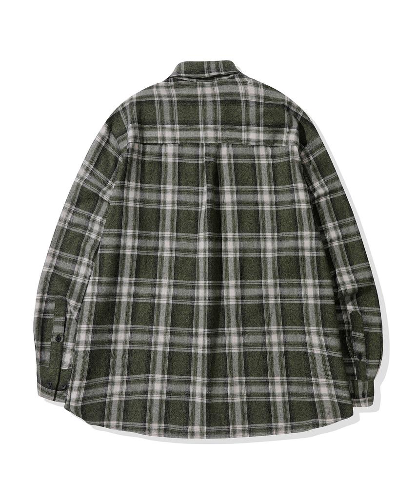 CGP Vintage Check Shirt_Dark Khaki