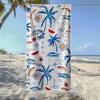 Tropical Palm Tree Fruit Beach Towel, Soft Quick-Drying, Perfect For Portable Outdoor Travel, Swimming, Camping And Summer Beach