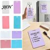 Erasure Memo Notes Erasable Silicone Note, Reusable Write On Tag with for Keys Marker, Wipeable Notebook Office School, Pocket Size Notepad Board