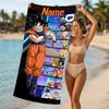 Customizable Personalized Beach Towels Dragon Ball Themed designs.Suitable for the Beach, Yoga, Sports;ideal As Beach Accessories
