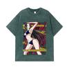 275 GSM Washed T-shirts 100% Cotton One Piece V39 Boa Waifu Print Unisex Heavy Cotton T Shirt