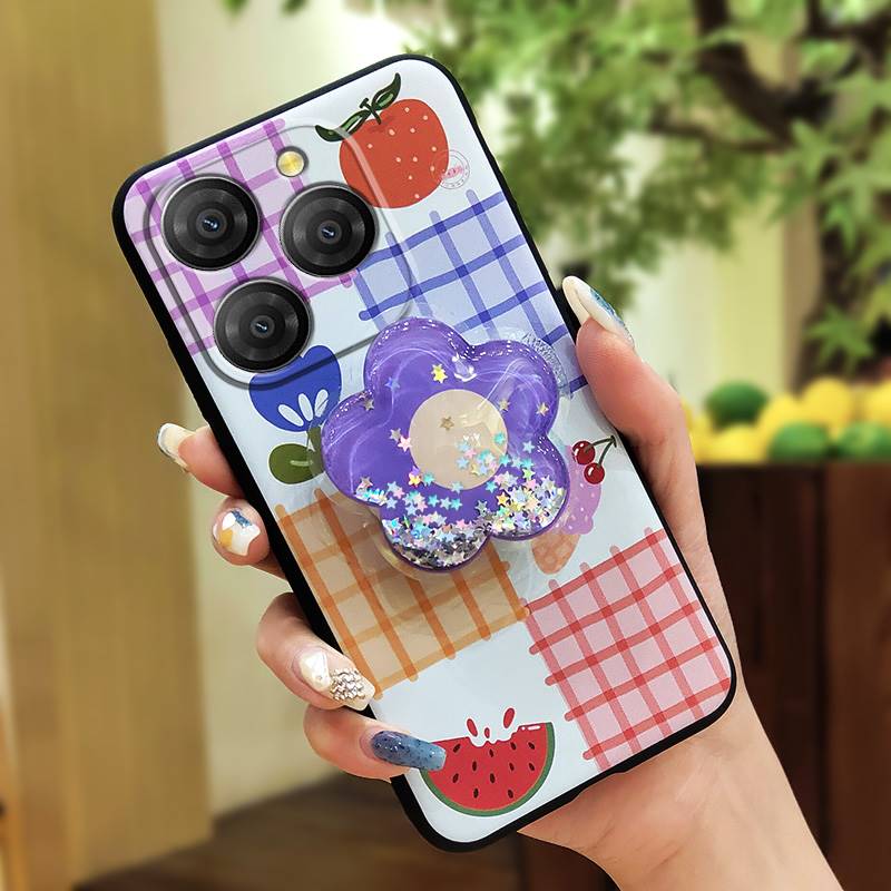 Anti-knock Simplicity Phone Case For Blackview Shark9 5G Durable Quicksand TPU Phone Lens Protection Cartoon Soft Case