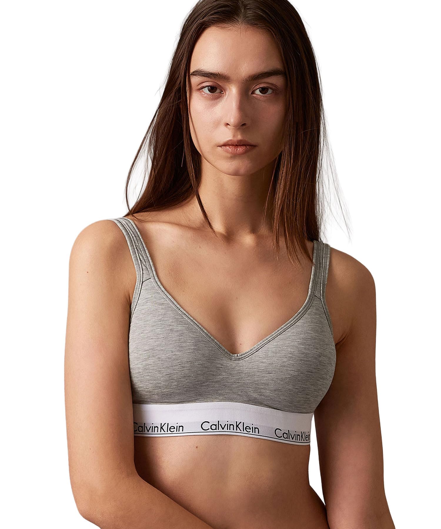 KLEIN COTTON Scoop Back Lightly Lined Bralette QF5490 (Calvin Klein) CALVIN UNDERWEARMODERN