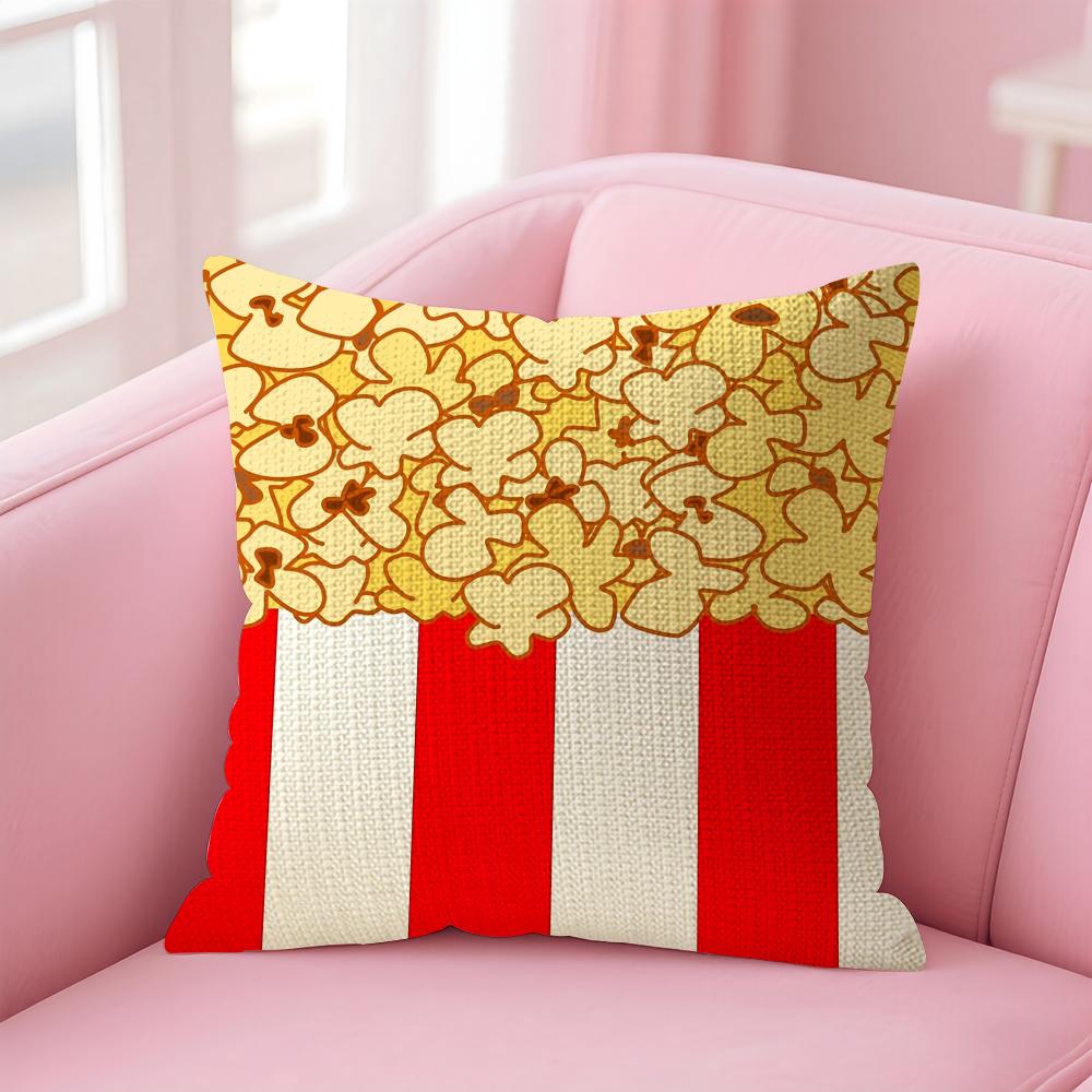 Classic Popcorn Pattern Cushion Cover Comfort Sofa Bed Silky Elegant Invisible Zipper Decorative Holiday Gifts