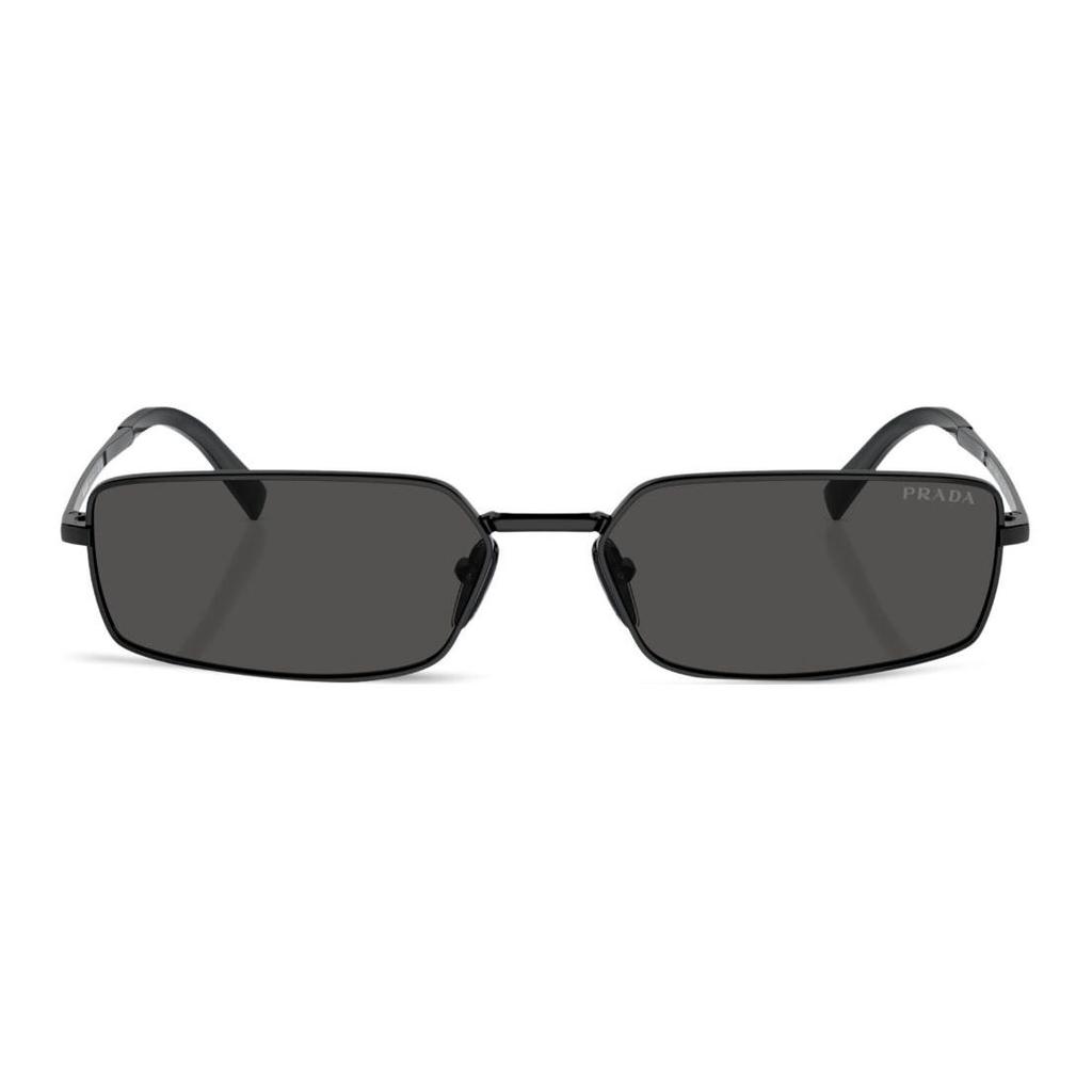 Prada Square Sunglasses With Logo Design Women Sunglasses Black SPRA601AB5S0