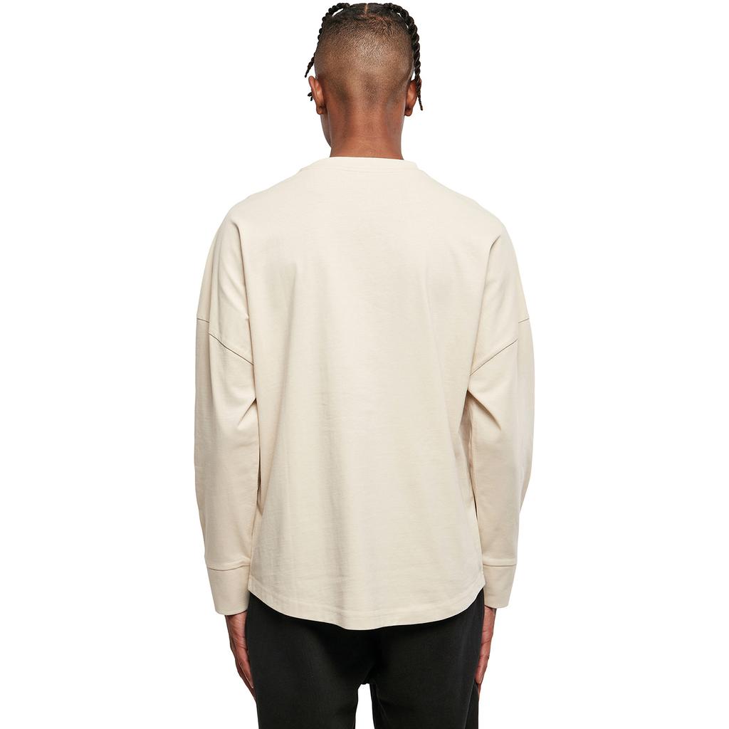 Build Your Brand Pánské oversized tričko s dlouhým rukávem ve střihu