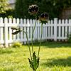 Metal Carnivorous Plant Garden Stake Handmade Rainproof Yard Sculpture for Flower Beds Patios Planters Rustproof Unique Quirky Garden Gift
