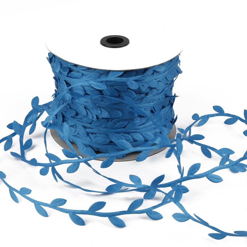 Polyester Leaf Lace for DIY Clothing, Jewelry, Wreath, and Rattan Bag Decorations