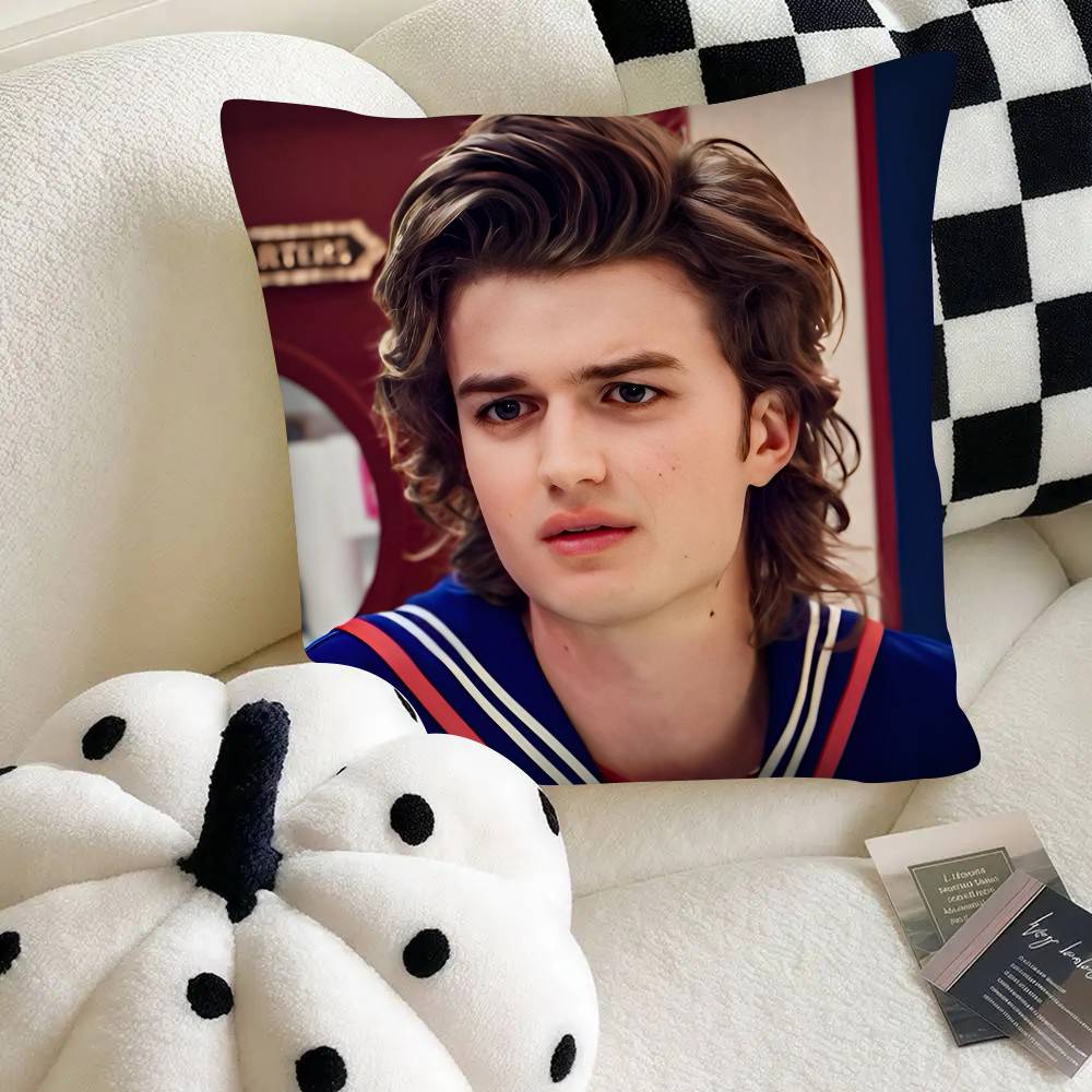 Singer Joe Keery Pillow Case Fashion Square Pillowcase Bedroom Sofa Room Ins Decoration Leisure