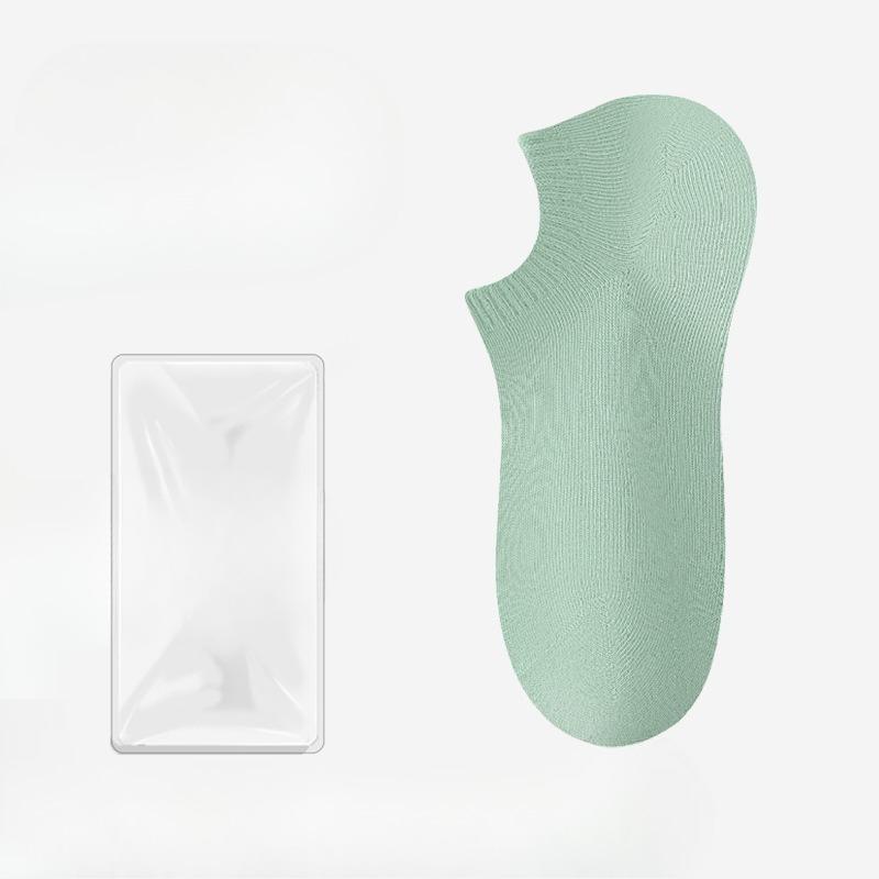 Female Summer Thin Solid Color Does Not Fall Off The Heel Invisible Shallow Mouth Anti Slip Anti Pilling Boat Socks