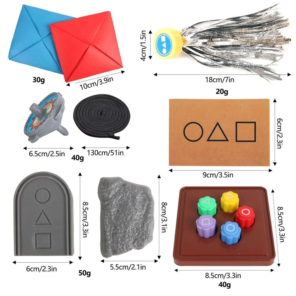 Set 3d Printing Calamari Game Dice Party Game Props Square Circle Triangle Printing Bar Games Party Props Korean Film Play Game