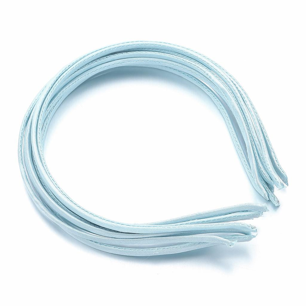 10Pcs Colorful Fabric Covered Headbands Hair Hoops Blank Base Settings DIY Hair Accessories Headwear Girls Makeup Wash Hairband