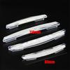 8 Pcs Black+Transparent PVC Universal Car Door Edge Scratch Anti-Collision Strip