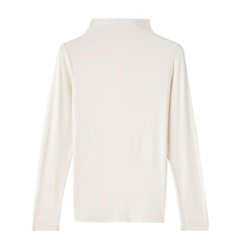 

Women s Knitted Semi-High Collar Base Layer Top S
