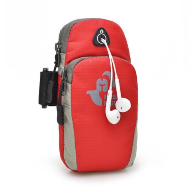 6in Outdoor Sport Running Arm Bag Wrist Pouch Exercise Jogging Gym Adjustable Waterproof Phone Arm Bag for Phone Keys