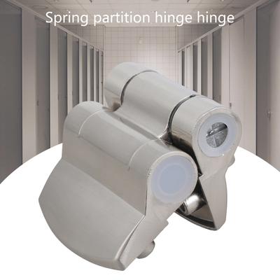 Stainless Steel Toilet Partition Hinge Spring Flat Door Hinge Folding Door Hinge for Public Toilet Partition Stall Doors