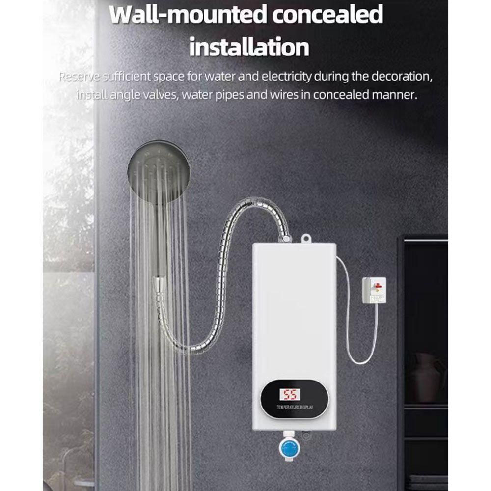Instant Hot Water Instant Water Heater Digital Display Tankless Water Heater Shower Heating