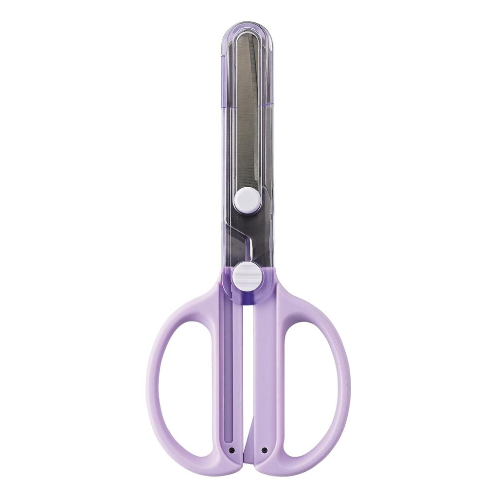 Kutsuwa Kwtra Safety Scissors with Integrated Cap Kids Purple SS122PU