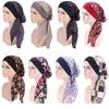 Dámský pastorální elastický bavlněný turbanový klobouk Šátek bandana pirátská čepice pokrývka hlavy