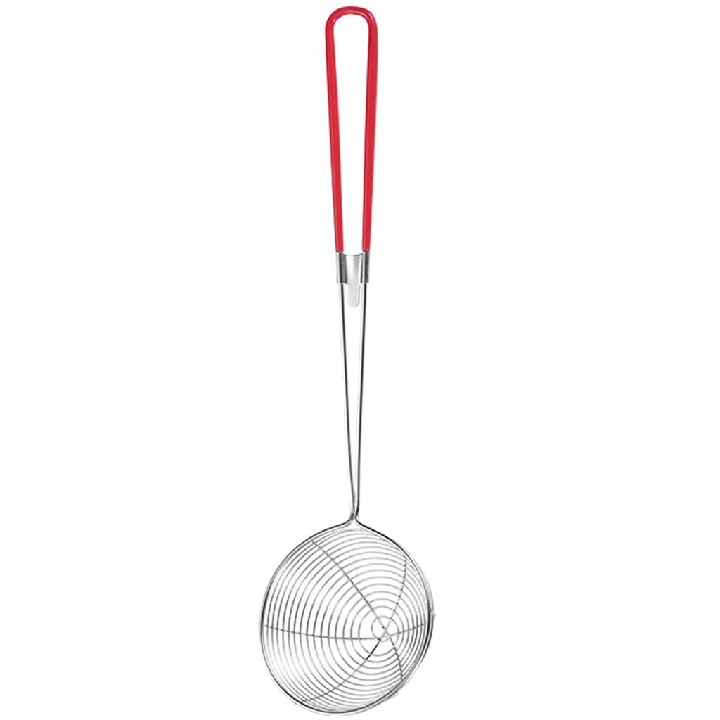 Handy Stainless Steel Slotted Ladle Efficient Slotted Skimmer Spoon Essential Tool for Filtering and Serving Hot Meals