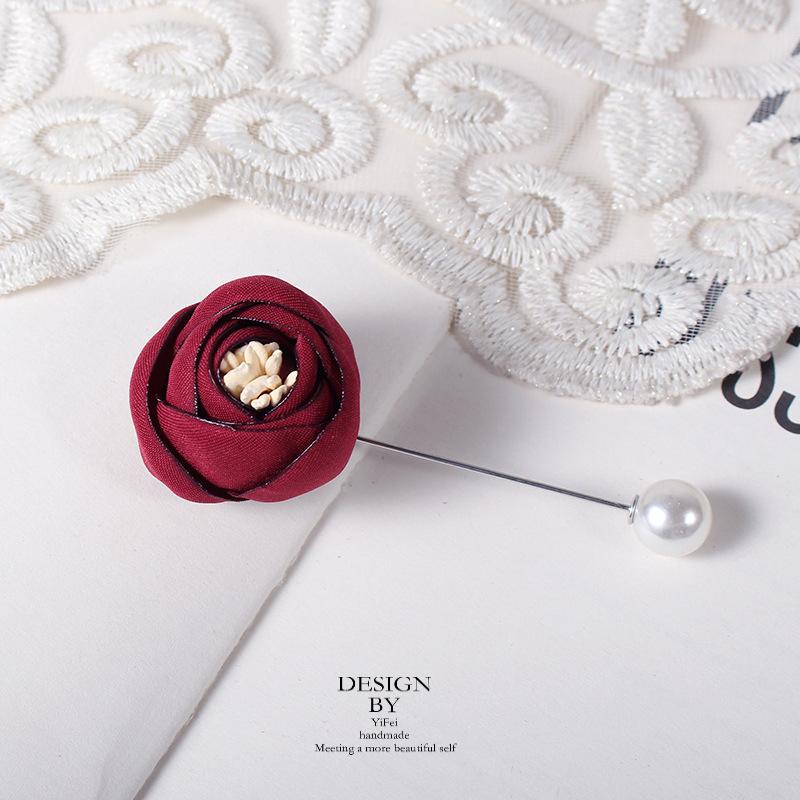 Brooch Female Japanese Flower Anti-Light Pin Temperament Versatile Corsage Hipster Suit Collar Accessories New