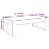 Infinity LED Coffee Table in Concrete Grey 90 x 53 x 30 cm