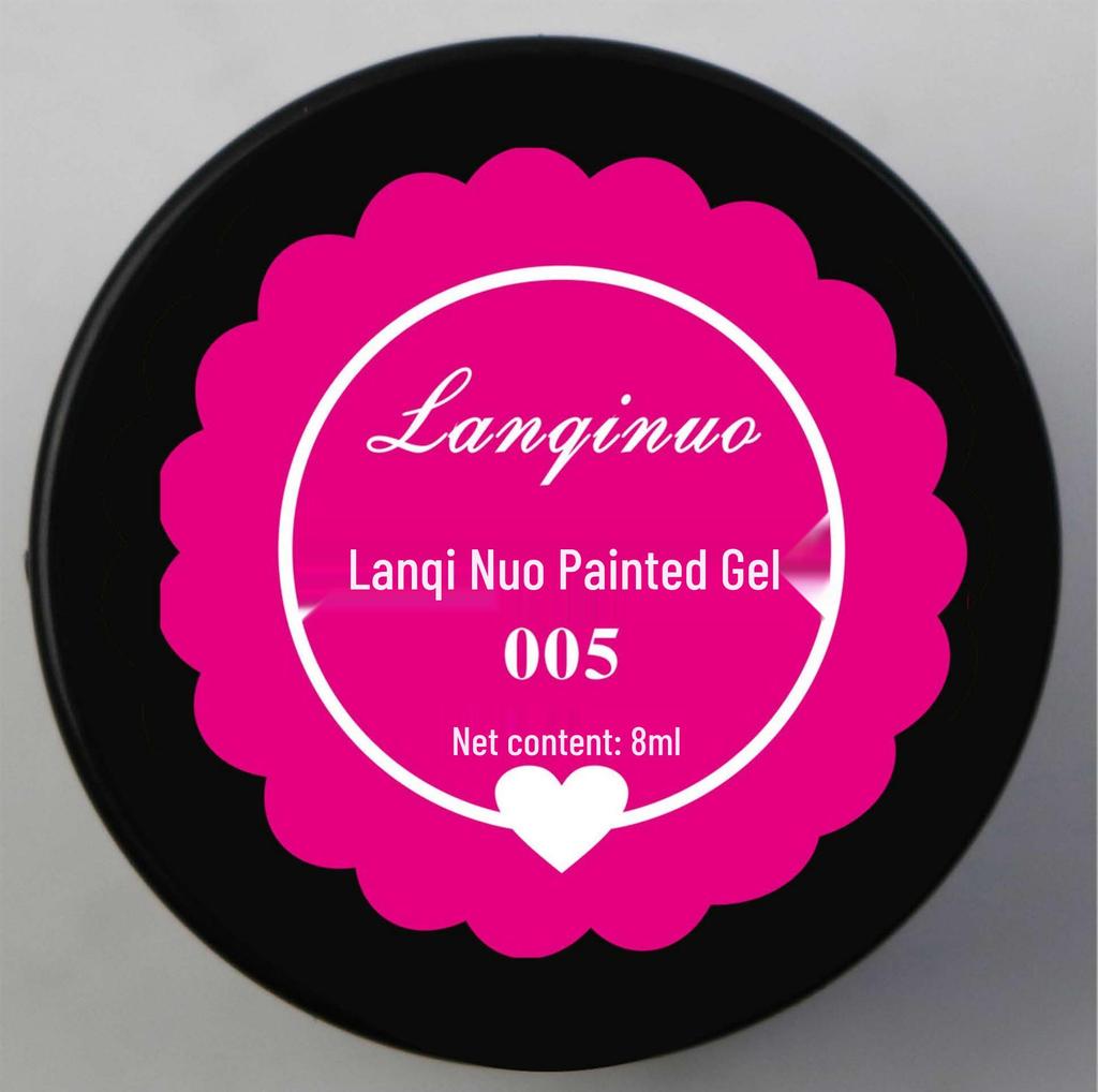 Nail Art Gel: 12-Color Line & Flower Nail Polish