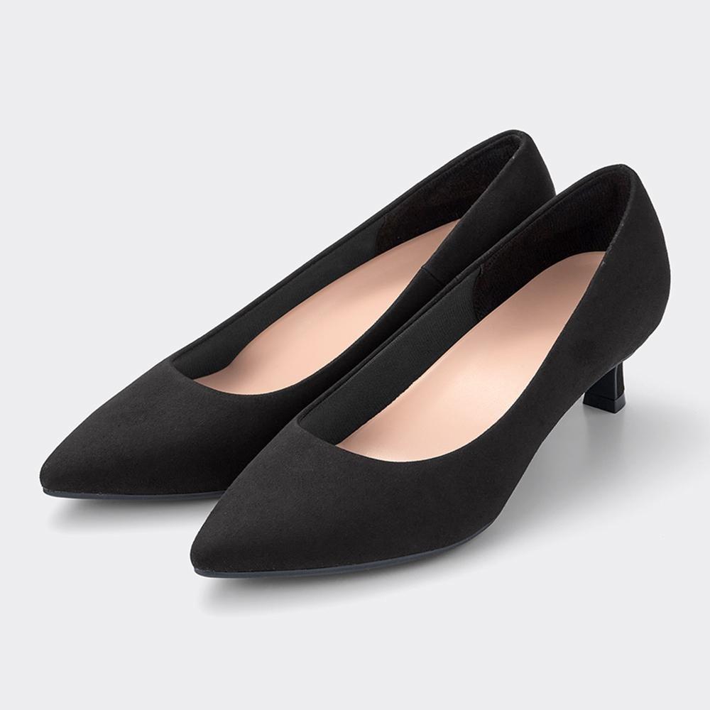 

Туфли-зефиры GU by Uniqlo, широкий размер 2E+E, каблук 4,5 см. 88 BLACK/220cm