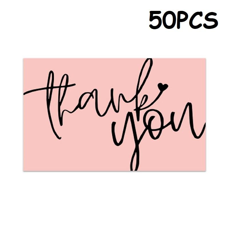 50PCS Thank You Cards Small Business Gift Cards Wedding Thank You Card HK02