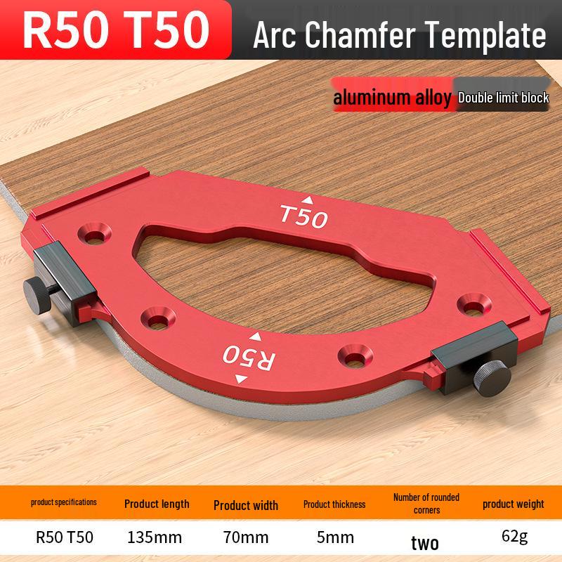 Aluminum Alloy Round Corner Trimming Tool for Woodworking