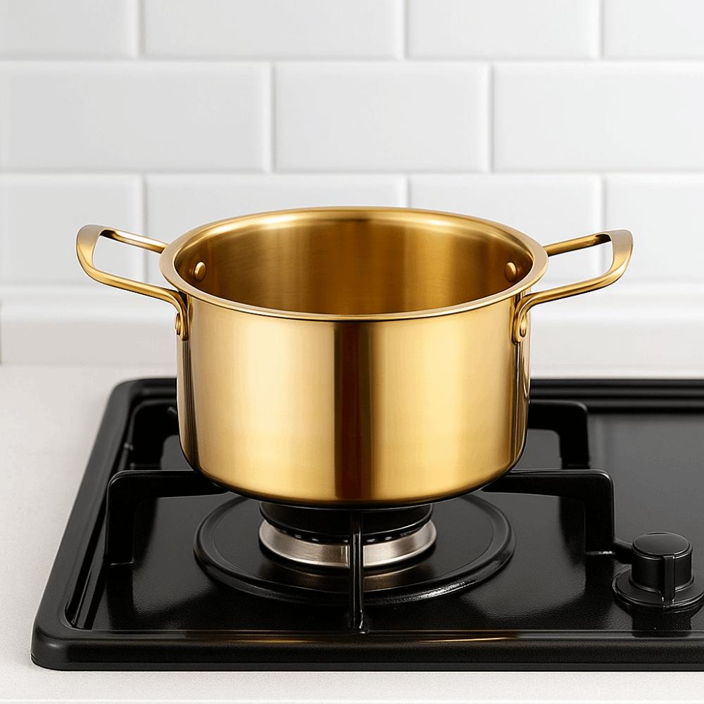 Double Handle Noodle Cooker Deepened Stew Pot Multipurpose Soup Cooking Pot  Porridge