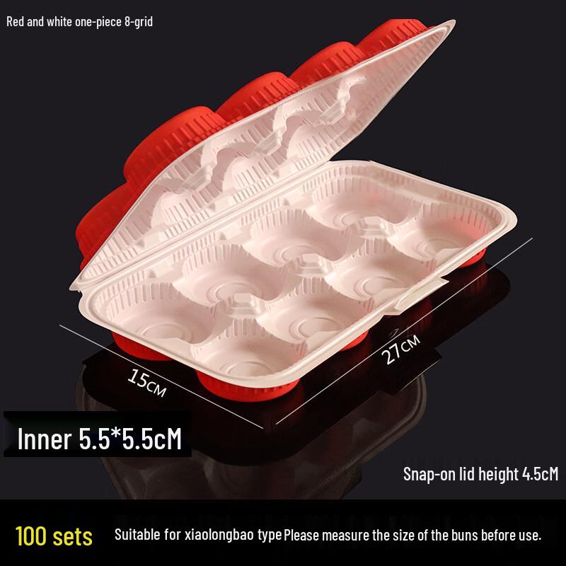 Disposable Round 8-Compartment Food Storage Containers