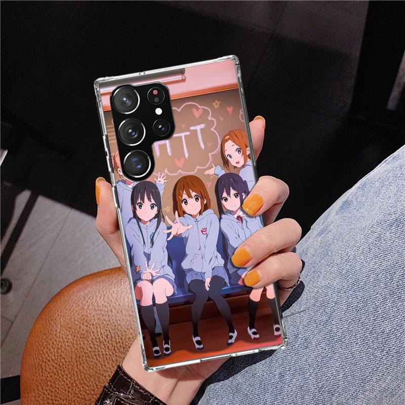 K On! Hirasawa Yui Anime Phnoe Case for Samsung Galaxy S26 S25 Edge S23 S24 Ultra S22 Plus S21 S20 FE Unique Cover Soft Coque Ga