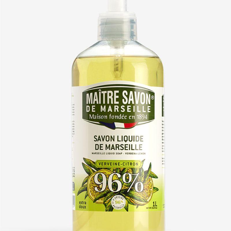 Original Marseille All-in-One Liquid Soap, Mild Cleanser, Citrus Verbena, 1000ml
